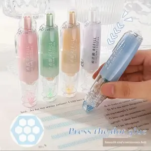 High-Strength Adhesive Tape Set, Dual-Sided Glue Roll with Replacement Core, Ideal for Craft Projects & Office Use, School Supplies