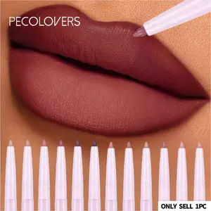 1pc Long-Lasting Waterproof Matte Nude Lip Liner Pen | High Pigmentation, Retractable, Smooth Application, Smooth Application for Lip Liner & Outlines, Perfect for Everyday Makeup & Valentine's Day Looks
