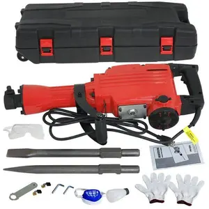 Zeny 2200W Demolition Jack Hammer, Electric Concrete Breaker Power Drill with Storage Case, Red (Demolition Hammer Jack)