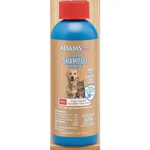 "Sensitive Skin Flea Treatment Shampoo for Dogs & Cats |   Kills Fleas, Ticks, Lice & Eggs |   Gentle Formula for Puppies & Kittens Over 12 Weeks |   6 Oz Soap-Free Cleanser |   Vet-Recommended Pest Control Solution" flea  treatment  dogs