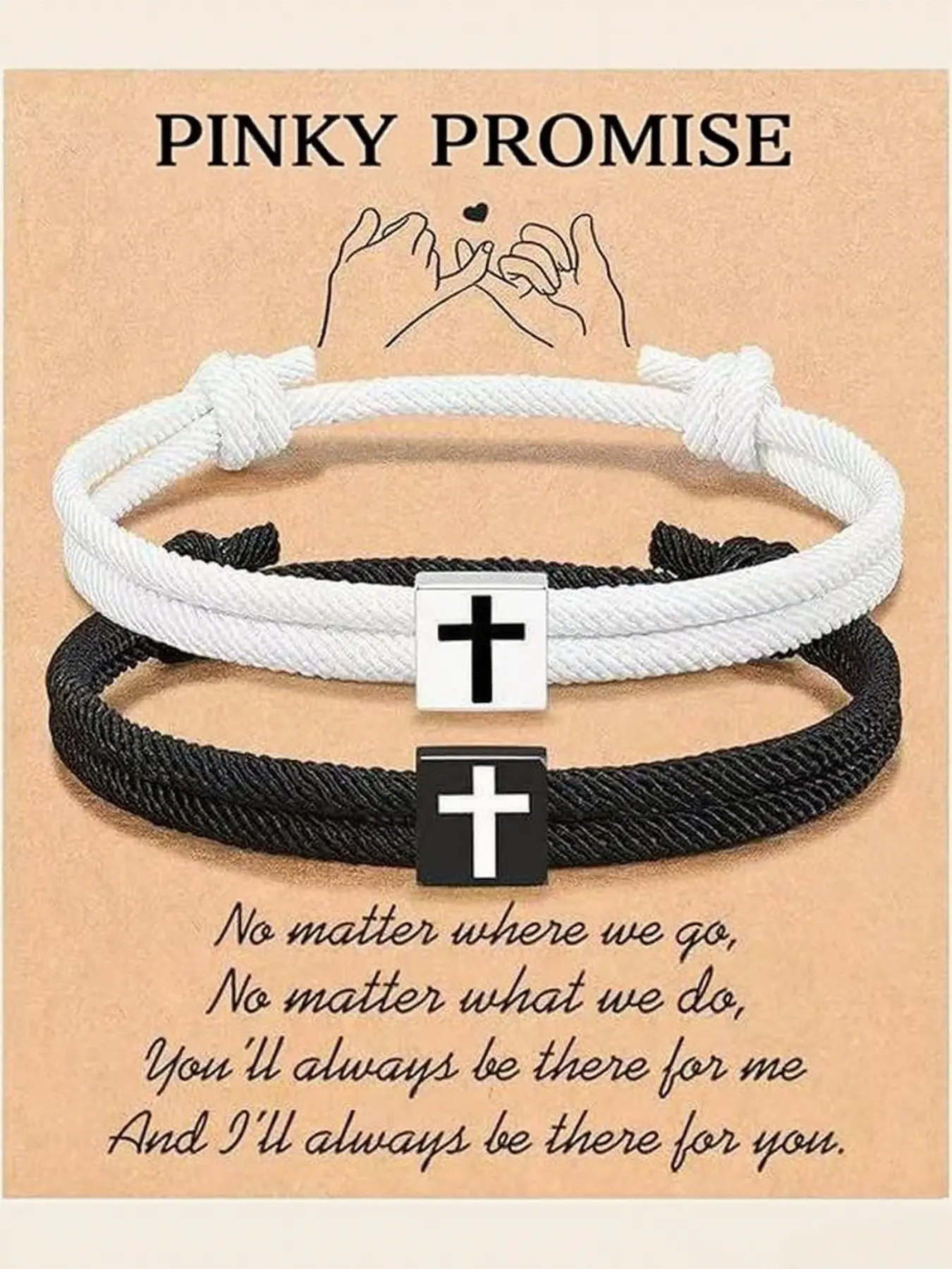 Adjustable Christian Cross Bracelet Sets for Couples, Unisex Braided Rope Handmade Jewelry, Fashion Gift for Men Women, Faith Friendship Bracelets, Religious Faith Bracelets, Inspirational Jewelry