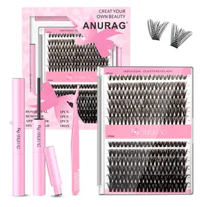 Glamour Up  Eyelash Curler 9-17 mm Slim Individual Eyelash Curler DIY Eyelash Curler 240 Piece Eyelash Curler Set, Eyelash Adhesive and Sealer and Eyelash Tweezers, Eyelash Extensions, Cosmetics, Gifts，Christmas gifts, New Year gifts, Black Friday