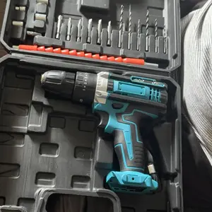 21V Cordless Drill Set with 29Pcs Accessories, 3/8 Inch Keyless Chuck, 25 Clutch, 45Nm Max Torque, 2 Batteries & Fast Charger, Ideal for Home DIY & Repair - Outdoorfun
