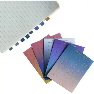 10 Sheets Monthly Adhesive Index Tabs Colorful Monthly Separator Tabs for Office Study Planners Organizations (Neon)