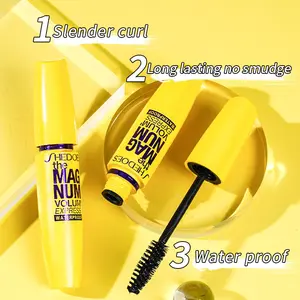 Fat Mascara Waterproof Long Lasting Voluminous Curl Natural Look No Smudge Suitable for All Skin Types Volumizing Mascara 10ML