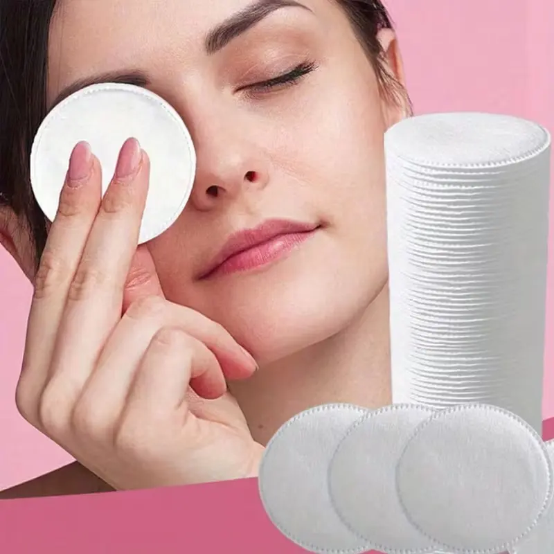 Reusable-Style Cotton Pads (80 Count) - Double-Sided, Thick & Gentle for Daily Skincare & Makeup Removal