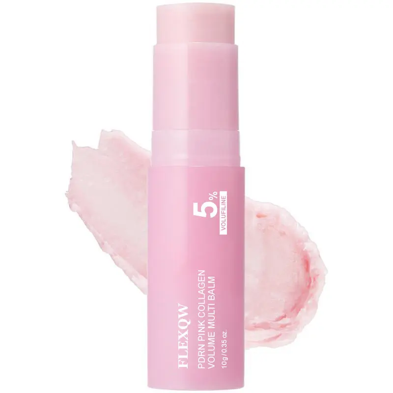 Pink Collagen All-in-1 Multi Balm Stick with Volufiline, PDRN, NAD - Anti-Aging Firming Treatment for Under Eyes, Lip Care