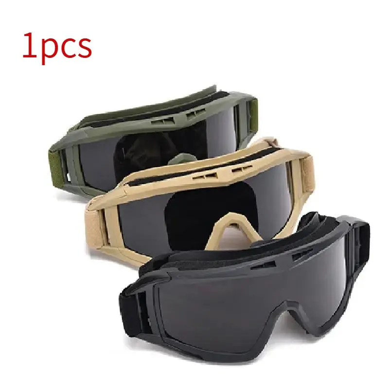 Outdoor tactical goggles, dust and fog resistant goggles, men's and women's tactical accessories, outdoor sports goggles, suitable for cycling, skiing, and shooting