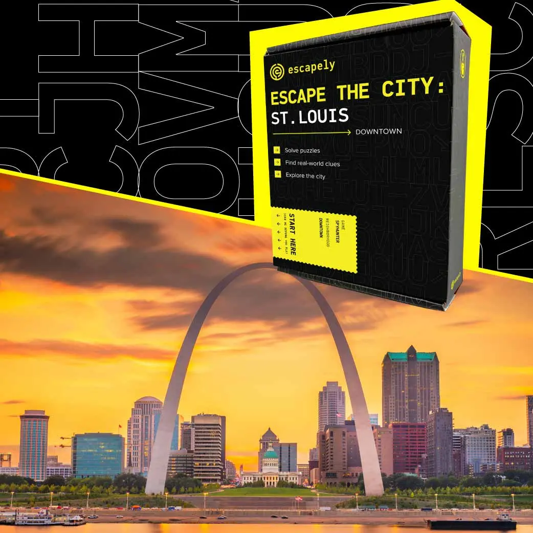 Outdoor Escape Room - Downtown St. Louis - Find Clues & Solve Puzzles - Escapely