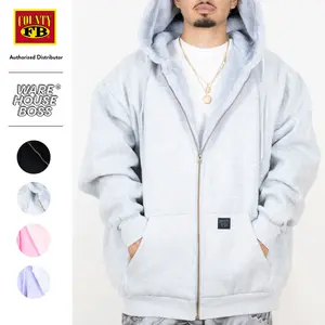 FB COUNTY Heavyweight Fur Cozy Zip Up Jacket FBCOUNTY Full Zipper Hoodie Casual Fur Jackets Relaxed Fit Warm Full Zip Jackets Hip Hop Harem