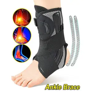 Drop Foot Ankle Brace Support Stabilizer Guard Compression Sleeve Gym Sports Protect Knob Adjustable
