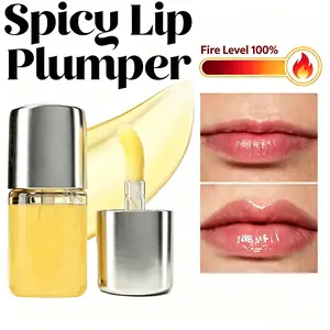 Spicy Lip Plumper — Fuller-Looking Lip Plumper Gloss, Non-Sticky, High-Shine Finish,Lip Care Essence,Lip Moisturizing