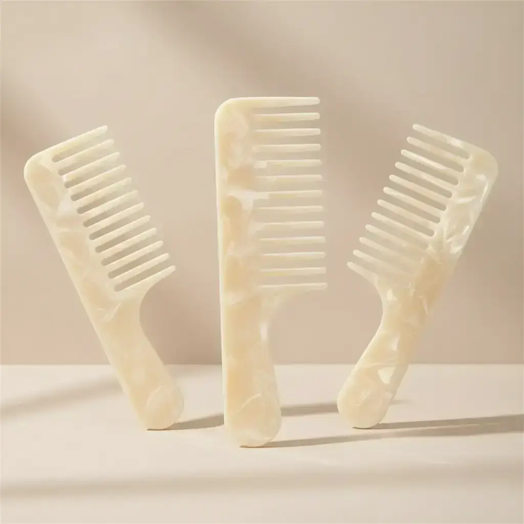 Marble Pattern Hair Brush, Detangler Brush, Detangling Hairbrush, Hairdressing Comb, Portable Anti-Static Hair Styling Comb for Salon, Home and Barbershop, Straight and Curly Hair Products for Men & Women