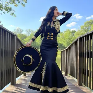 Black charro Dress