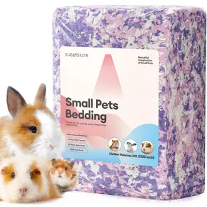 Dust-Free Hamster Bedding 20L-Odor Control Cozy Paper Bedding for Syrian Dwarf Hamsters, Guinea Pigs, Rabbits, Gerbils, Rats