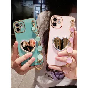Love With Mini Heart Mirror Form Case