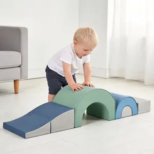 5-Piece Kids Climbing Toys for Toddlers, Foam Climbing Blocks for Babies, Kids Crawling and Climbing Indoor Active Play Structure, Soft Play Equipment