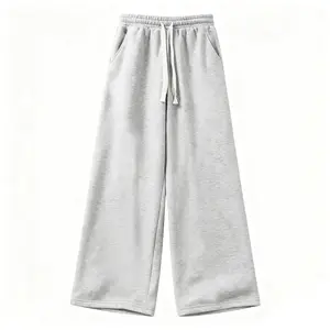 Men's Solid Fashion Sweatpants, Versatile Year-Round Wear Ideal for Autumn and Winter Wide Leg Straight Pants Casual Street Dance Pants Comfortable Winter Home Pants Plus Size Casual Sports Pant with Rivet Design Fashionable and Versatile daily wear pant