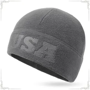 Tactical Fleece Watch Cap, USA Multi-Season Army Military Fleece Beanie, Winter Warm