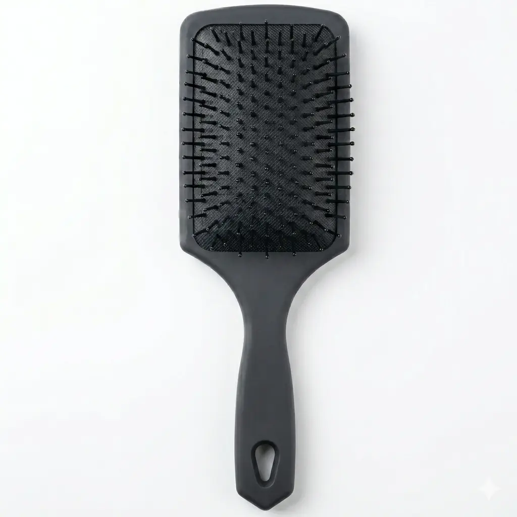 Professional Black Paddle Brush - Hair Care & Styling Grooming Aid