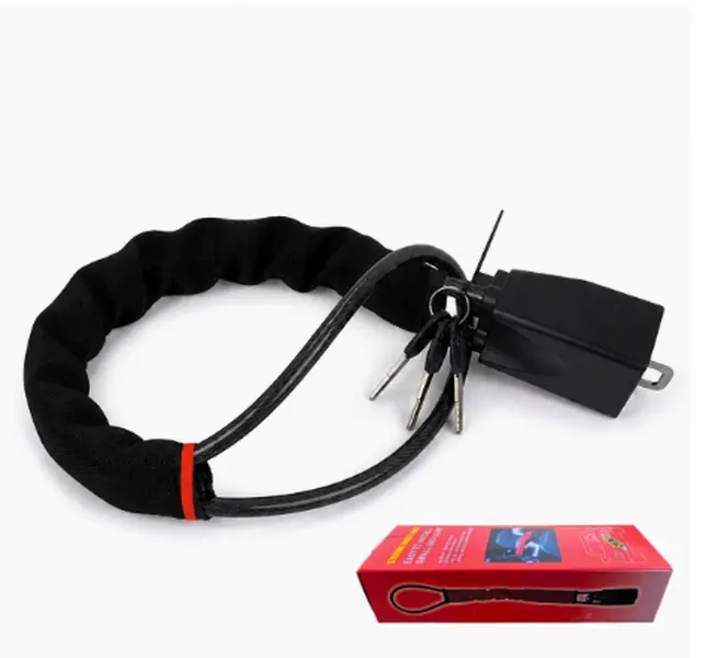 Vehicle Anti-Theft Steering Wheel Lock with Seat Belt Security - Compact Vehicle Accessory, Visible Deterrent for SUVs, Easy Installation & Removal