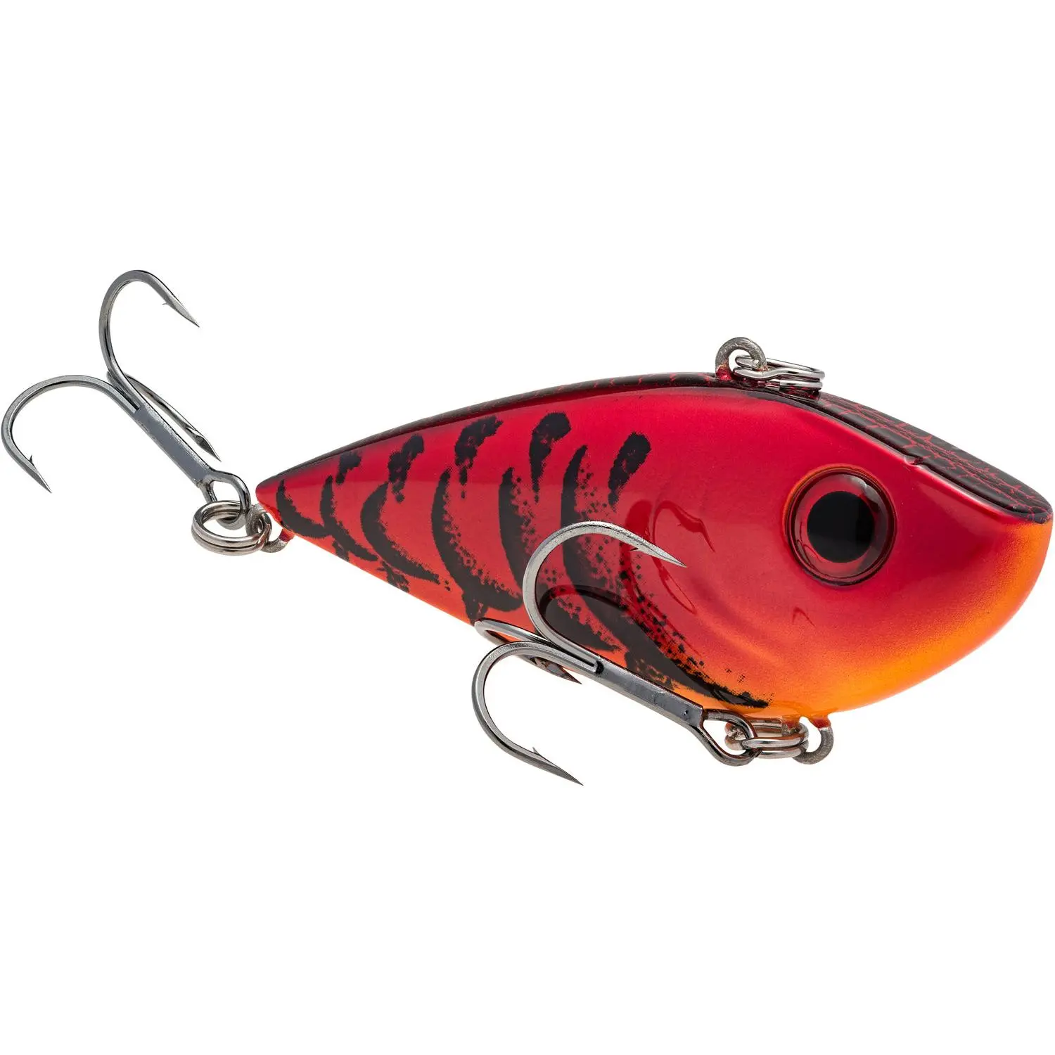 Red Eyed Shad Lipless Crankbait - 2.5-in 1/2-oz Flat-Sided Angular Shape Fishing Lure with Voracious Vibration, Internal Rattles, Sticky Hook Hold VMC Hooks for Bass (Sports & Outdoor Fishing Gear)