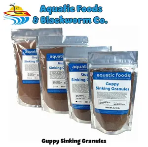 Guppy Sinking Granules Fish Food for Guppies, Endlers, Mollies, Tetras, Catfish, Platies, Swordtails, Groumis, Cichlids, All Community Tropical Fish… FREE 4-Type Wafer Mix & 12-Type Pellet Mix Included