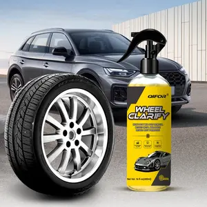 QIFOR Polishes Wheel & Tire Cleaner - Premium All in One Tire & Wheel Car Wash Wheel Well Cleaning Spray for Car Detailing | Safe On Most Rim Finishes