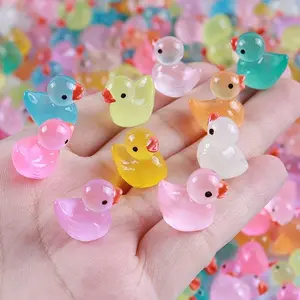30-Piece Glow-In-The-Dark Duck Toy Set, Mini Realistic Plastic Ducks, Perfect Party Favors and Party Bag Fillers, Fun Night Light Decorations