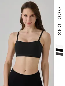 Women's Seamless Sports Bra, Adjustable Straps, No Underwire, Breathable Vest Style, Ideal for Running & Yoga, Medium Support#dealsfordays# summer
