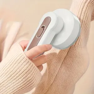 1pc Rechargeable Fabric Shaver, Electric Lint Remover, Large-Capacity Lint Collector, Removes Lint and Pills from Clothing, Furniture, Sweaters, Sofas, and Blankets, White, Portable Fabric Shaver