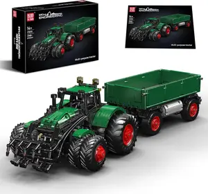 Mould King 17095 Technik Tractor Building Block Model, 2368 Pieces Remote-Controlled Tractor Construction Set, Toy and Gift (Ages 14+)