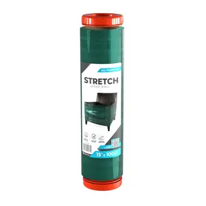 15 in. x 1000 ft. Stretch Wrap, Industrial Strength Stretch Wrap, Moving Wrapping Plastic Roll