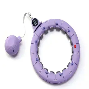 Smart Countable Silicone Hula Hoop, Thickened Fat-Burning, Abdominal Toning, Waist-Slimming Fitness Equipment, New Model Special for Lazy People, Waist-Slimming Magic Tool