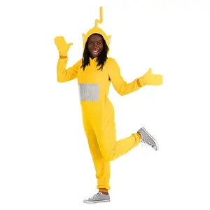 Adult Teletubbies Laa-Laa Jumpsuit Costume Adult Teletubbies Laa-Laa Jumpsuit Costume
