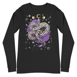 Ball Python Shirt Witchy Snake Shirt Aesthetic Snake Unisex Long Sleeve Tee