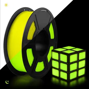 Filajoy Glow-In-The-Dark Flexible Tpu Long Fiber 1.75mm 250g, High Elasticity Shockproof, Durable Glowing Material, Keychain & Practical Accessories