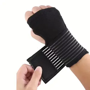 2-Piece Wrist Support Bandage Set, Unisex Wrist & Palm Guard, Elastic Wrist Brace for Sports, Men Women Hand Protection Gear