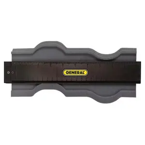 General Tools 10 in. Contour Gauge Profile Tool and Duplicator for Precise Woodworking & Metalworking Tasks