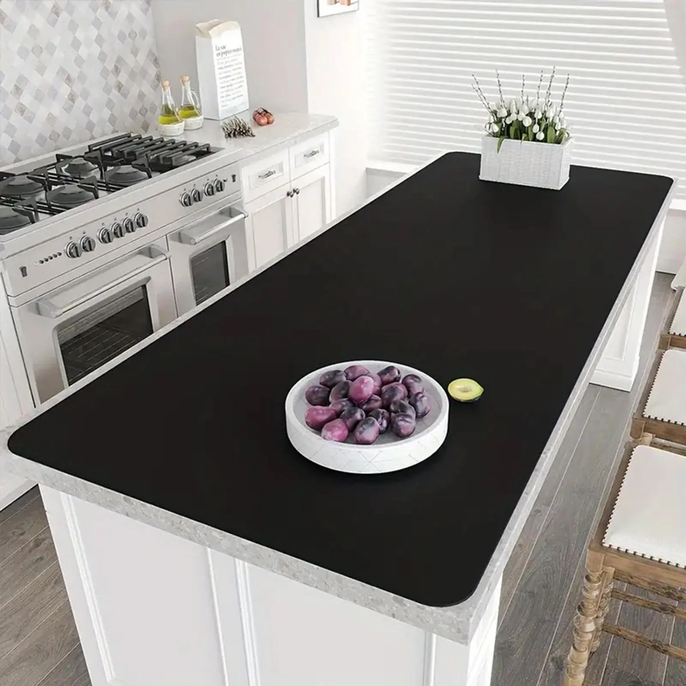 Large Kitchen Appliances Countertop Silicone Mat, Non-slip Heat Resistant Mat, Desk Protection Silicone Mat, Multi-purpose Mat for Home Kitchen Kitchenware, Reusable Silicone Mat, Heat Resistant Placemat, Silicone Placemats