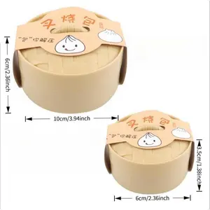 4-Pack, 2-Pack, Dumpling Toy Squishy(MINI SIZE:2.36" x 1.38") - Mystery Bun Fidget Toy, Soft TPR Material, , Stress Relief, Random Style per Pack Sleep Aid and Stress Relief