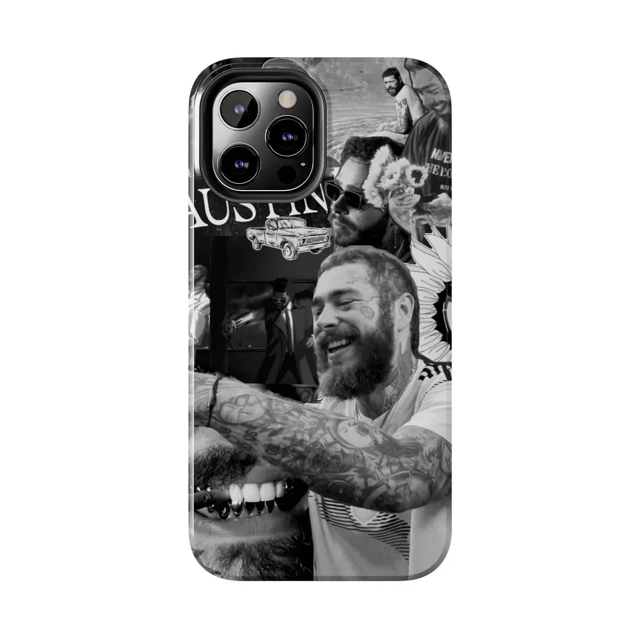 P0st M@l0n3 Phone Case v2 Touch - Circles Aesthetic | Pop Rap Music Fan Case Compatible with iPhone 17, 16, 15, 14, 13, 12, 11, X & Samsung Galaxy FVE