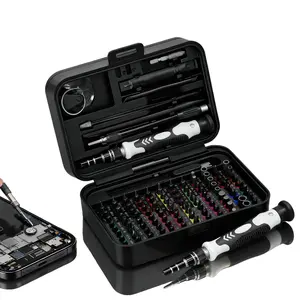 132 In 1 Precision Screwdriver Hardware Set, Magnetic Screwdriver Tool Set with 108pcs Bits, Multipurpose Screwdriver Tool Kit for Repairing Phone, Heavy Duty Industrial Tools, Precision Ratchet Screwdriver