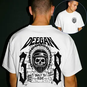 Haiden Deegan 38 Skull Helmet Motorcycle Graphic T-Shirt Sweatshirt Hoodie 2 Sided