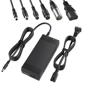 Qoovi UL Certified 42V 2A Electric Scooter Charger with 7-in-1 Plugs for Electric Bike 36V Lithium Battery,Compatible with Razor,Gotrax,Jetson,Voyage,Ninebot,Segway,Swagtron,Pocket Mod, Sports Mod