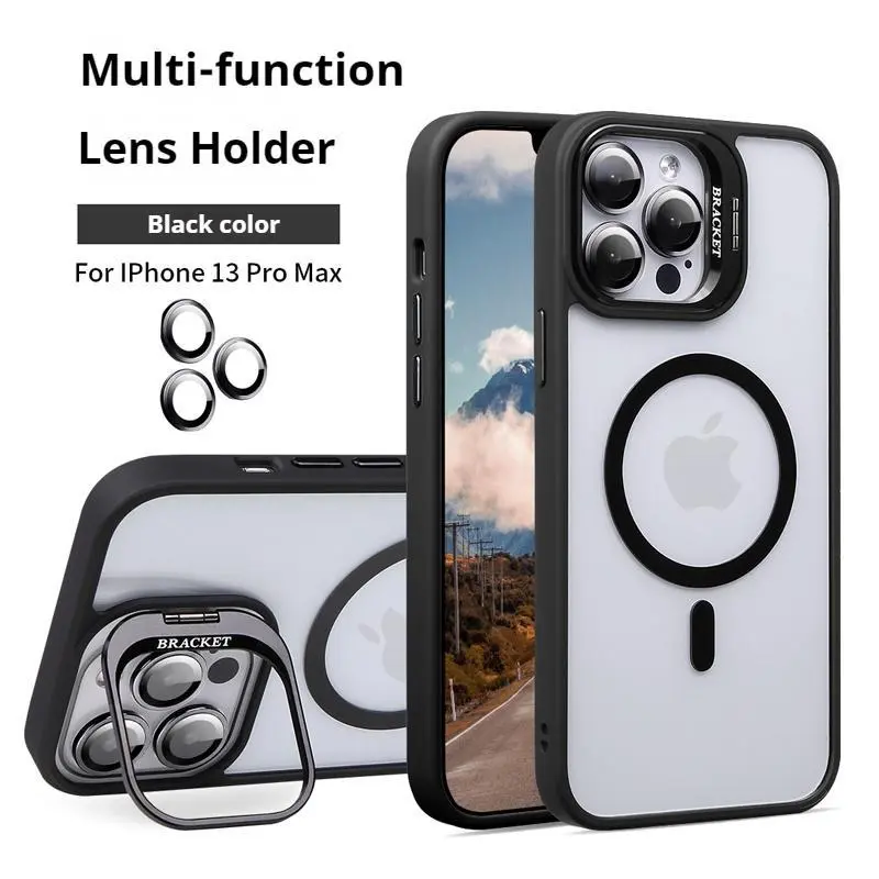 Magsafe Phone Case for iPhone 17 16 15 14 13 12 Pro Max with Magnetic MagSafe Charging, Camera Lens Protector & Clear Acrylic Transparent Design Wireless Smartphone Cover Casing.JSSXTCX.designer,case Protection Protective
