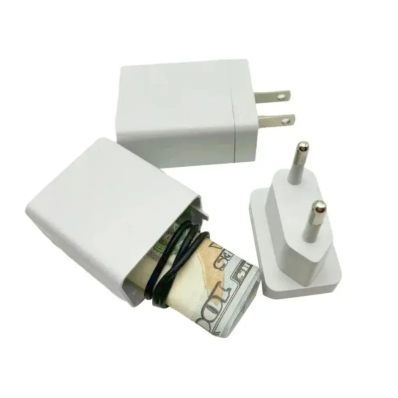 1pc Fake Charger Sight Secret Home Diversion Stash Can, Safe Container Hiding Spot, Hidden Storage Compartment, Charging Cover, Hidden Safebox, Money Safe Box