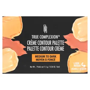 Black Radiance True Complexion, Creme Contour Palette, 8323 Medium to Dark, 0.26 oz (7.5 g)