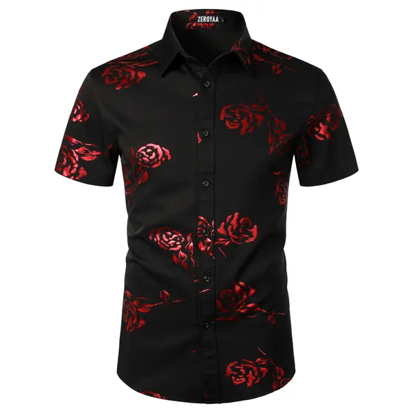 black striped dress Mens red checked flannel shirt main image 0
