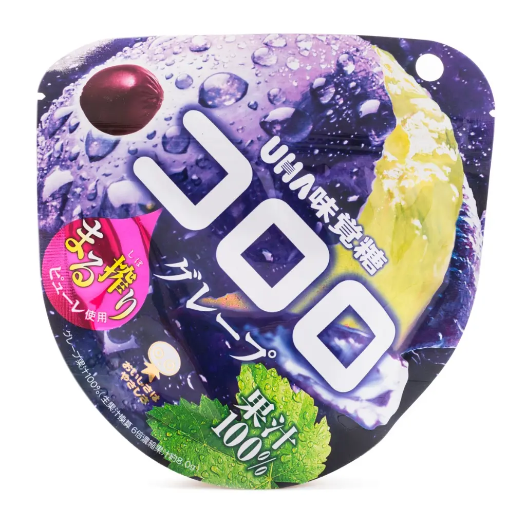 UHA Kororo Gummy Candy, Grape 48 g UHA Kororo Gummy Candy, Grape 48 g